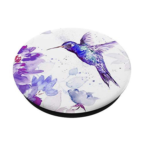 Cute Hummingbird Watercolor Design Pop Up For Bird Lover PopSockets PopGrip: Swappable Grip for Phones & Tablets