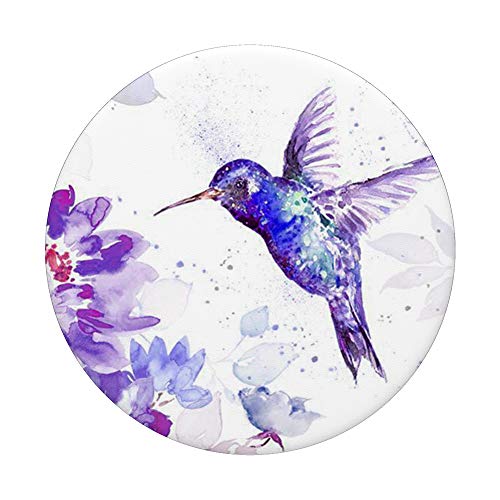 Cute Hummingbird Watercolor Design Pop Up For Bird Lover PopSockets PopGrip: Swappable Grip for Phones & Tablets