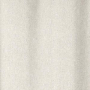 Amazon Basics 100% Blackout Textured Linen Window Panel with Grommets and Thermal Insulated, Noise Reducing Blackout Liner - 52" x 63", Ivory