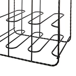 Home Zone Living Wine Rack - Countertop Freestanding Holder, Stores up to 9 Bottles