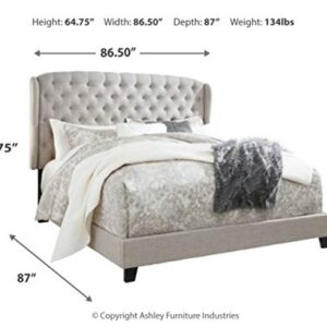 Signature Design by Ashley Jerary Platform, King, Light Gray Winback