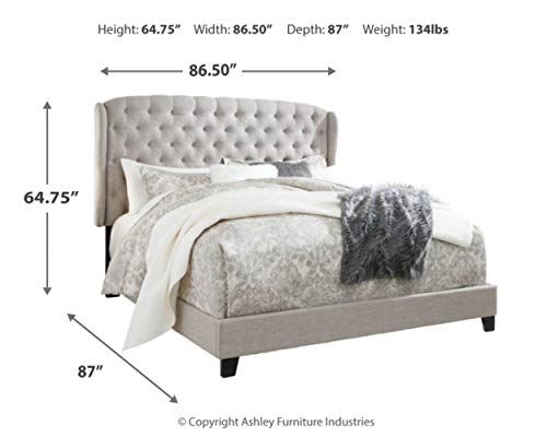 Signature Design by Ashley Jerary Platform, King, Light Gray Winback