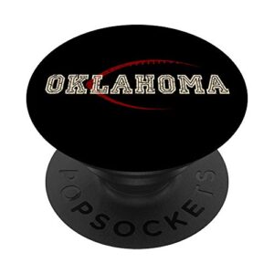 oklahoma football icon popsockets popgrip: swappable grip for phones & tablets