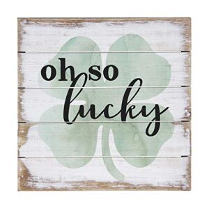 simply said, inc perfect pallet petites 8" wood sign pet16308 - oh so lucky