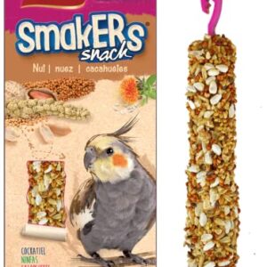 A&E Cage 644119 Vitapol Smakers Cockatiel Treat Sticks - Nut - Pack of 12