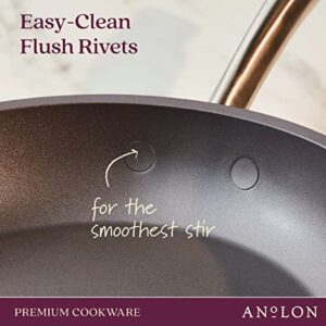 Anolon Accolade Forged Hard Anodized Nonstick Frying Pans/Skillet Set, 8 Inch and 10 Inch - Moonstone Gray