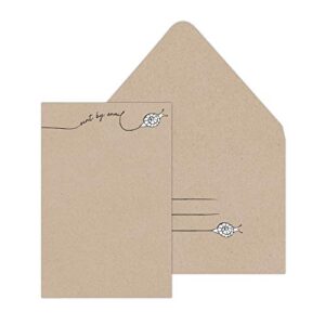 Southworth Notecard Set with Lined Envelopes, 4” x 6”, Farmhouse Chic 6-Card Assortment, 96 Count (91655)