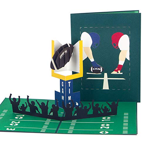 Ribbli Football Handmade 3D Pop Up Card,Greeting Card,Birthday Card,Anniversary Card,Fathers Day Card,Sport Card,For Him,Men,Dad,Son,Boyfriend,Husband,Any Occasion,with Envelope