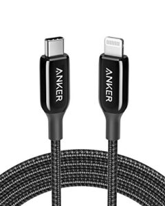 anker usb c to lightning cable (6ft) powerline+ iii mfi certified lightning cable for iphone 13 13 pro 12 pro max 12 11 x xs xr 8 plus, airpods pro, supports power delivery (black)