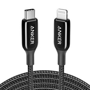 Anker USB C to Lightning Cable (6ft) Powerline+ III MFi Certified Lightning Cable for iPhone 13 13 Pro 12 Pro Max 12 11 X XS XR 8 Plus, AirPods Pro, Supports Power Delivery (Black)