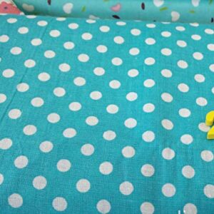 Egurs 7pcs/set Cotton Fabric For Sewing Quilting Patchwork Home Textile Pink Series Tilda Doll Body Cloth - Lake Blue Series 50 50