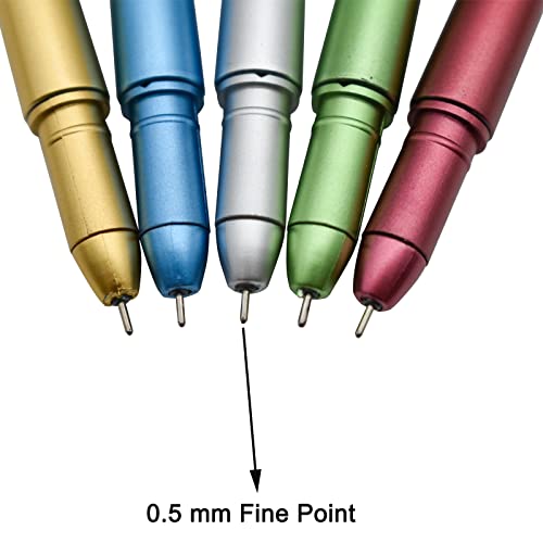 Maydahui 20PCS Feather Rollerball Pen Artificial Wing Pens Creative Desktop Decoration Black Ink 5 Colors for Office School Teachers Students