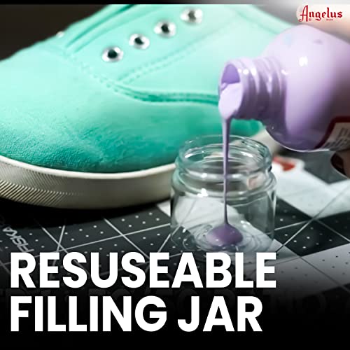 Angelus 1oz Reusable Mixing Jars For Paint, Sneaker Customizing, Storage, & More - 6 jars