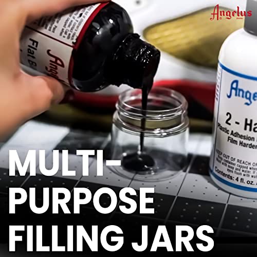 Angelus 1oz Reusable Mixing Jars For Paint, Sneaker Customizing, Storage, & More - 6 jars