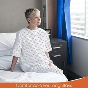 TALVANIA Unisex Patient Hospital Gown Back Ties Fits upto XXL (4 Pack)