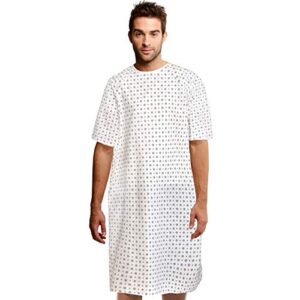 TALVANIA Unisex Patient Hospital Gown Back Ties Fits upto XXL (4 Pack)