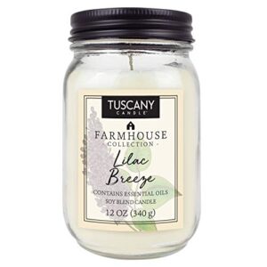 farmhouse 12 oz lilac breeze jar candle