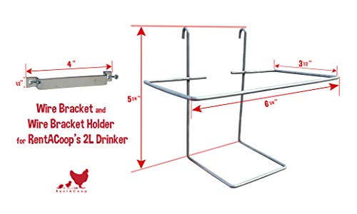 Wire Bracket for Small Animal Drinking Bottle (64 oz)