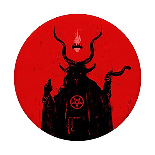 Goat AntiChrist Satanism Devil Seal Goth Emo Gift Mystic PopSockets PopGrip: Swappable Grip for Phones & Tablets