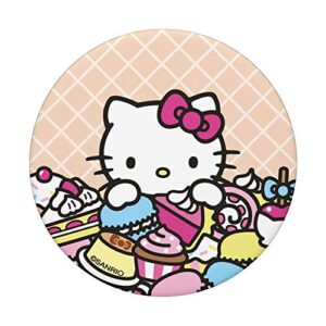 Hello Kitty Sweet Treats Cupcake Candy Macaron PopSockets PopGrip: Swappable Grip for Phones & Tablets