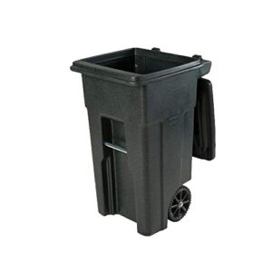 Toter 32 Gal. Greenstone Trash Can with Wheels and Lid