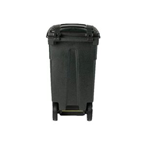 Toter 32 Gal. Greenstone Trash Can with Wheels and Lid