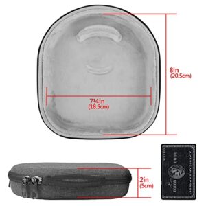 Geekria Shield Headphones Case Compatible with Master & Dynamic MW75, MH40, MW65, MW60, MW50+, MG20 Wireless Case, Replacement Hard Shell Travel Carrying Bag with Cable Storage (Dark Grey)