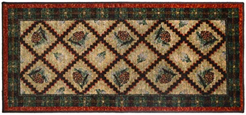 Cozy Cabin Pleasant Pine Accent Rug, 30"x46", Green