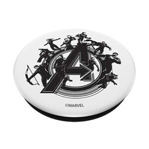 Marvel Avengers Endgame Hero Logo Wrap Around PopSockets PopGrip: Swappable Grip for Phones & Tablets
