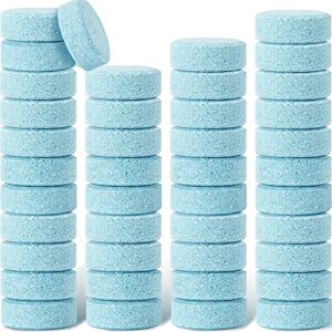 blulu 60 pieces car windshield glass concentrated washer tablets windshield washer fluid solid car effervescent tablets glass solid wiper cleaning tablets for car kitchen window
