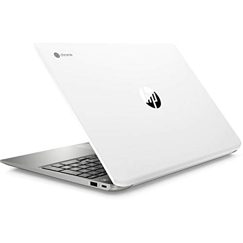 2019 Flagship HP Chromebook 15.6" IPS FHD 1080p Touchscreen Core i3-8130u 4GB 128GB eMMC Ceramic White