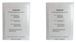 fresh-n-all refrigerator deodorizer - fridge and freezer odor eliminator - outperforms baking soda (2 pack)