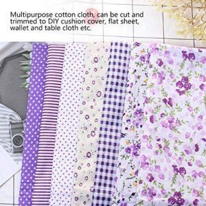 7pcs Different Pattern Patchwork Fabric 100% Cotton Batiks Sewing Scrapbooking Quilting Artcraft for Sewing Craft Cloth DIY Wallet Cushion Cover(5050cm)