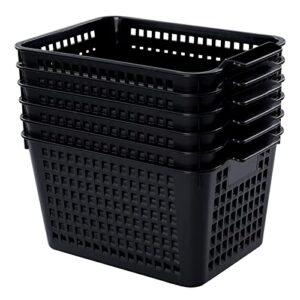 vababa 6-pack plastic storage basket, storage bins for pantry
