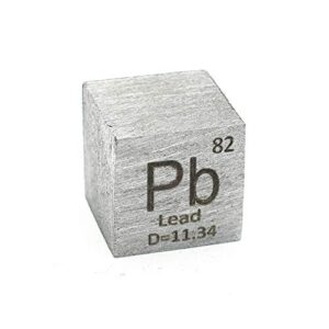 #82 element lead 10mm density cube for element collection heavy metal pb metal 99.99% purity