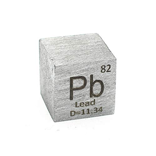 #82 Element Lead 10mm Density Cube for Element Collection Heavy Metal Pb Metal 99.99% Purity