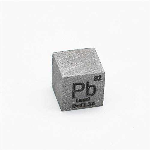 #82 Element Lead 10mm Density Cube for Element Collection Heavy Metal Pb Metal 99.99% Purity