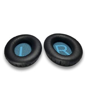 Replacement Ear Pads for Bose QC25 Compatible Replacement Ear Pads with QC25 - Compatible with QC25 QC35 QC2 QC15 Ae2 Ae2i Ae2w SoundTrue & SoundLink Ear Cushion [Black]