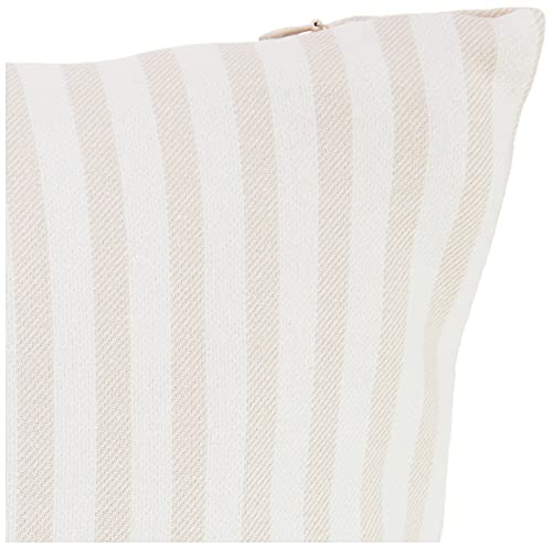 Nautica - Throw Pillow, Cotton Bedding with Hidden Zipper Closure, Stylish Home Decor (Saybrook Beige, 14" x 26")