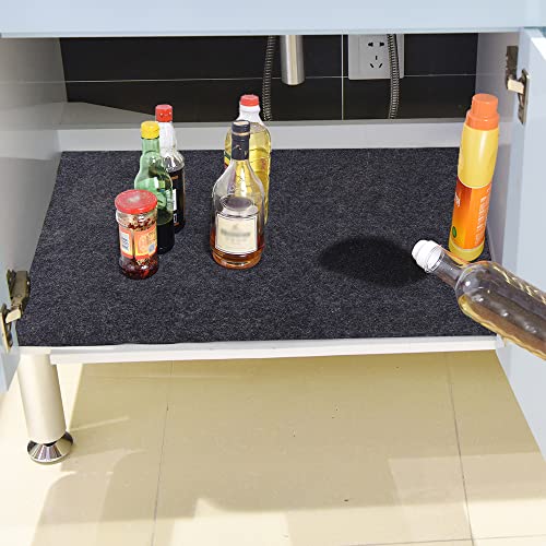 Under The Sink Mat,Kitchen Tray Drip,Cabinet,Absorbent Felt Layer Material,Backing Waterproof (24inches x 30inches)