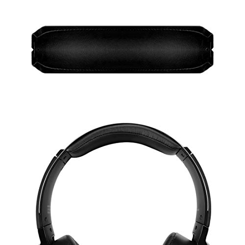 Geekria Protein Leather Headband Pad, Compatible with Sony MDR-XB950BT MDR-XB950N1 MDR-XB950B1 MDR-XB950/H Headphones Replacement Band/Headset Headband Cushion Cover Repair Parts (Black)