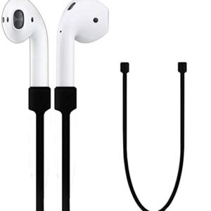 EFSTEK Strap for Apple AirPods | Never Lose Your AirPods | Connector Wire Cable Cord | Anti-Lost | Black