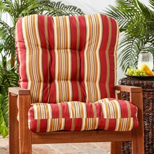 South Pine Porch Roma Stripe Seat/Back Combo Chair Cushion, 1 Count (Pack of 1)