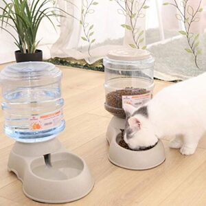 Pet Feeding Solution Automatic Cat & Dog Cafe Feeder and Water Dispenser in Set with Food Scoop - Ito Rocky 6-Meal Automatic Food Dispenser for Small/Middle Puppy and Kitten