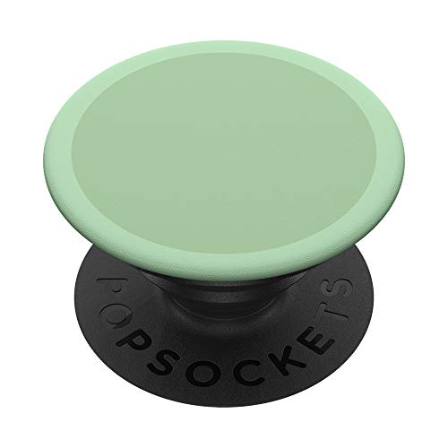 Plain Matcha Green One Color Colored Hue With Border Design PopSockets PopGrip: Swappable Grip for Phones & Tablets