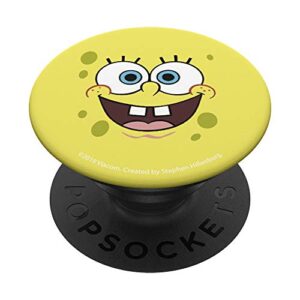 spongebob squarepants mouth open big face popsockets popgrip: swappable grip for phones & tablets