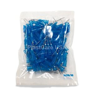 200 23 Gauge Blue Dental Pre Bent Flow Dispensing Needle Etch Tips, 2 Bag