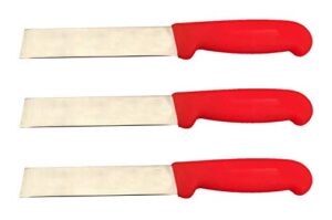 set of 3-5.5” produce utility knife - orange handle