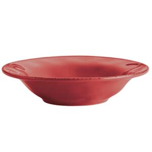 rachael ray 10" round stoneware serving bowl, 10 inch, cranberry red