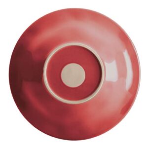 Rachael Ray 10" Round Stoneware Serving Bowl, 10 Inch, Cranberry Red